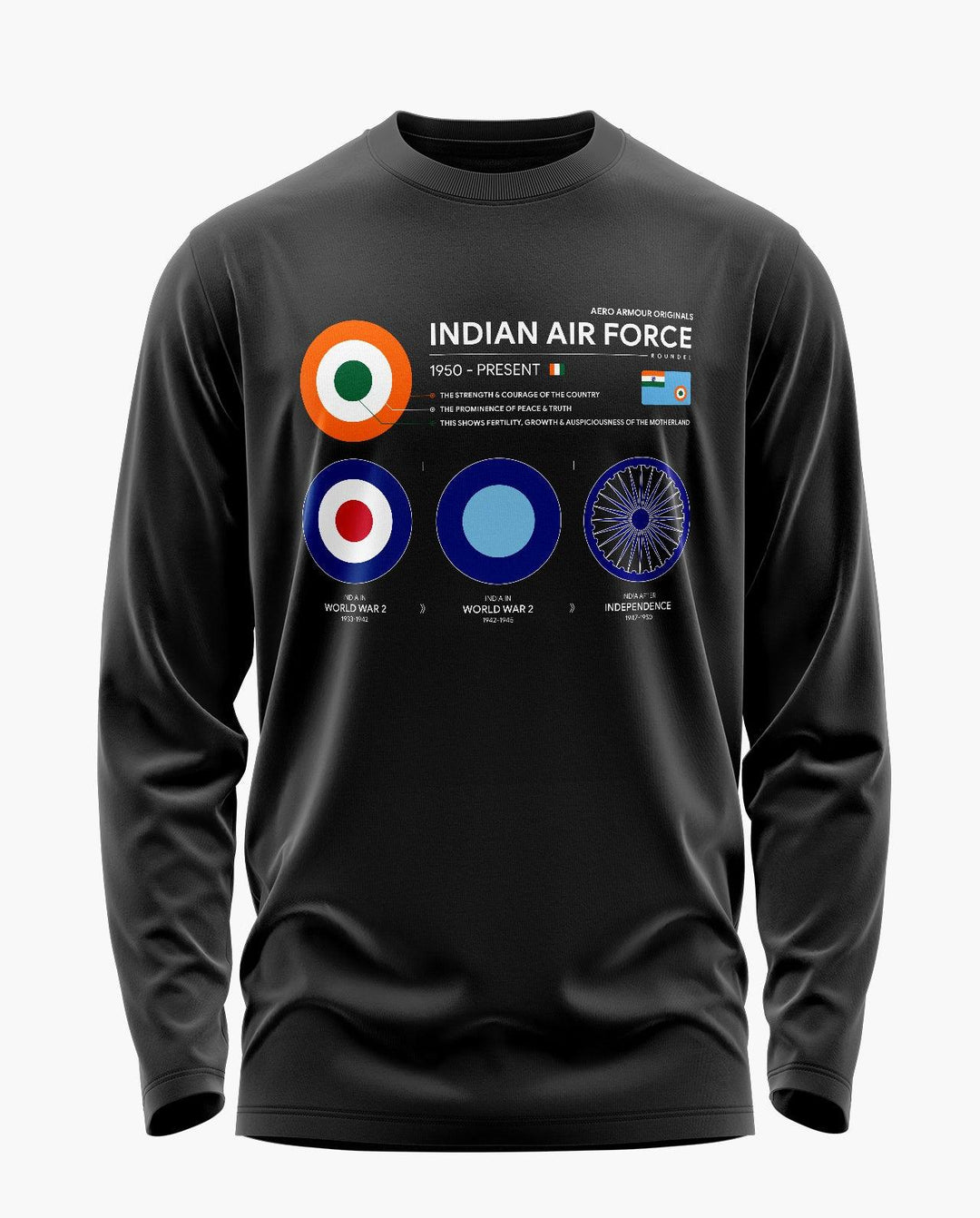 Airforce Roundel Full Sleeve T-Shirt - Aero Armour