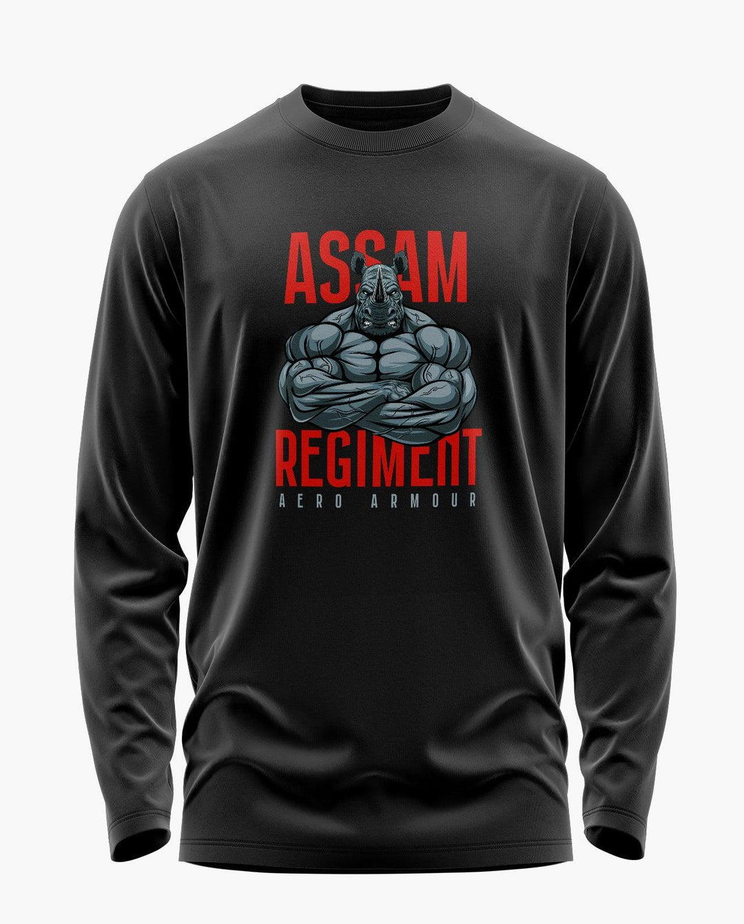 ASSAM RHINOS Full Sleeve T-Shirt - Aero Armour