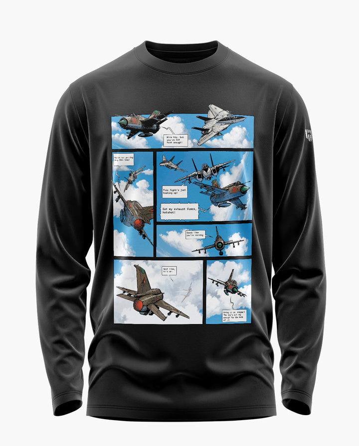 DOGFIGHT ACTION Full Sleeve T-Shirt