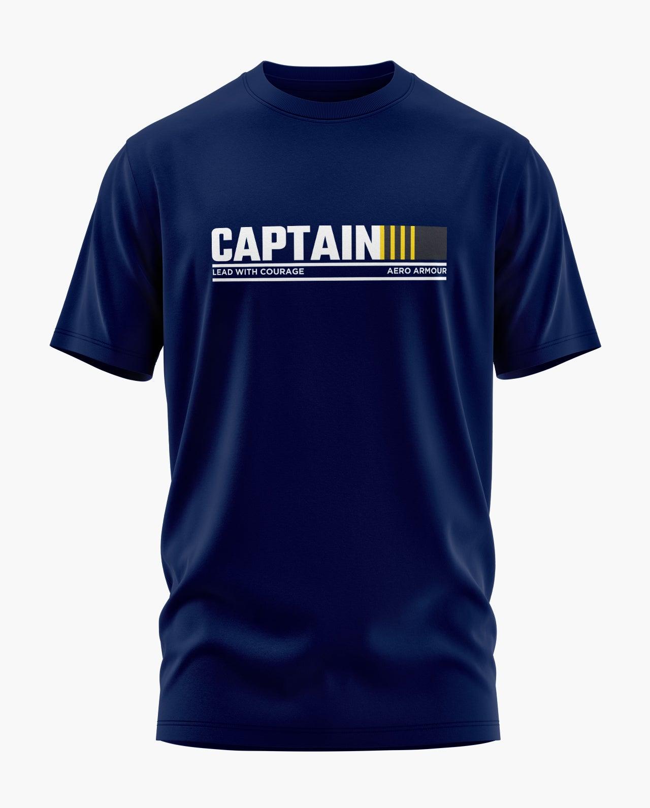 Captain Lead With Courage T-Shirt - Aero Armour
