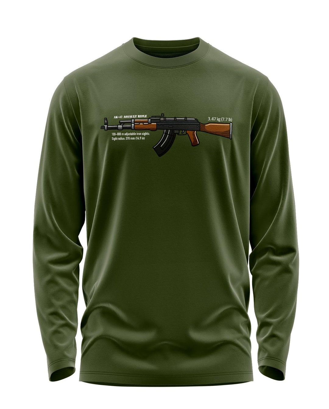 AK-47 Army Full Sleeve T-Shirt - Aero Armour