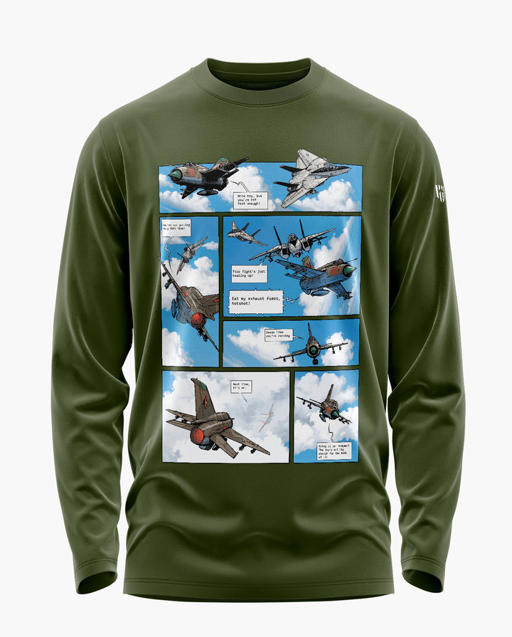 DOGFIGHT ACTION Full Sleeve T-Shirt