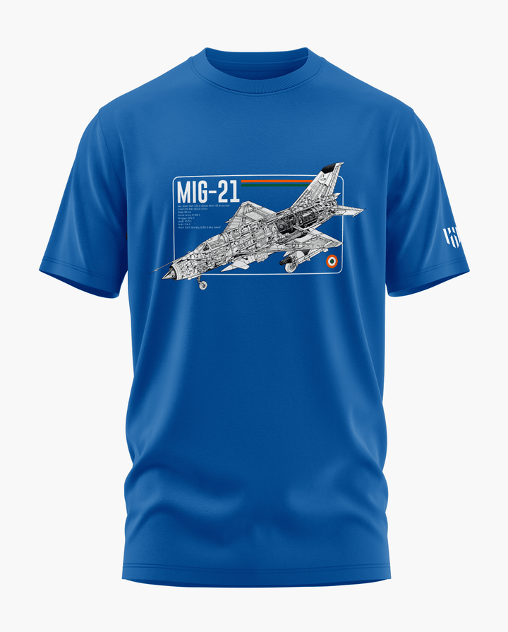 MIG 21 Blueprint T-Shirt - Aero Armour