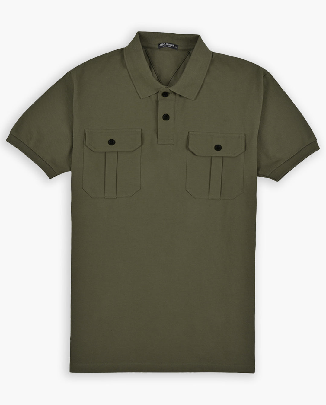 Aero Cargo Olive Green Polo T-Shirt - Aero Armour