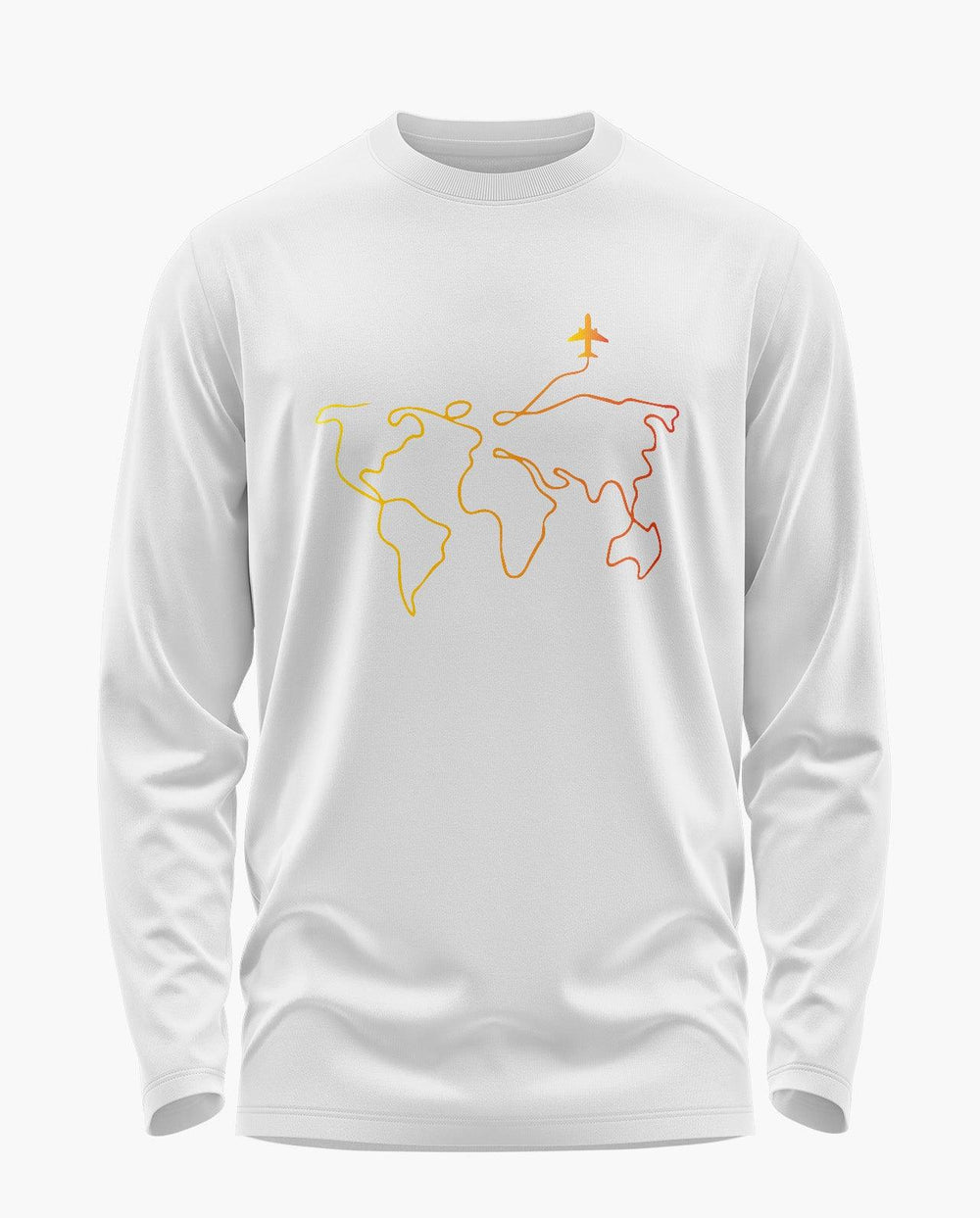 Travelling around the earth Full Sleeve T-Shirt - Aero Armour
