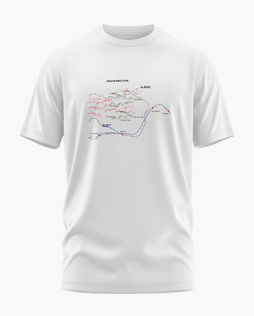 Drass Sector Map T-Shirt