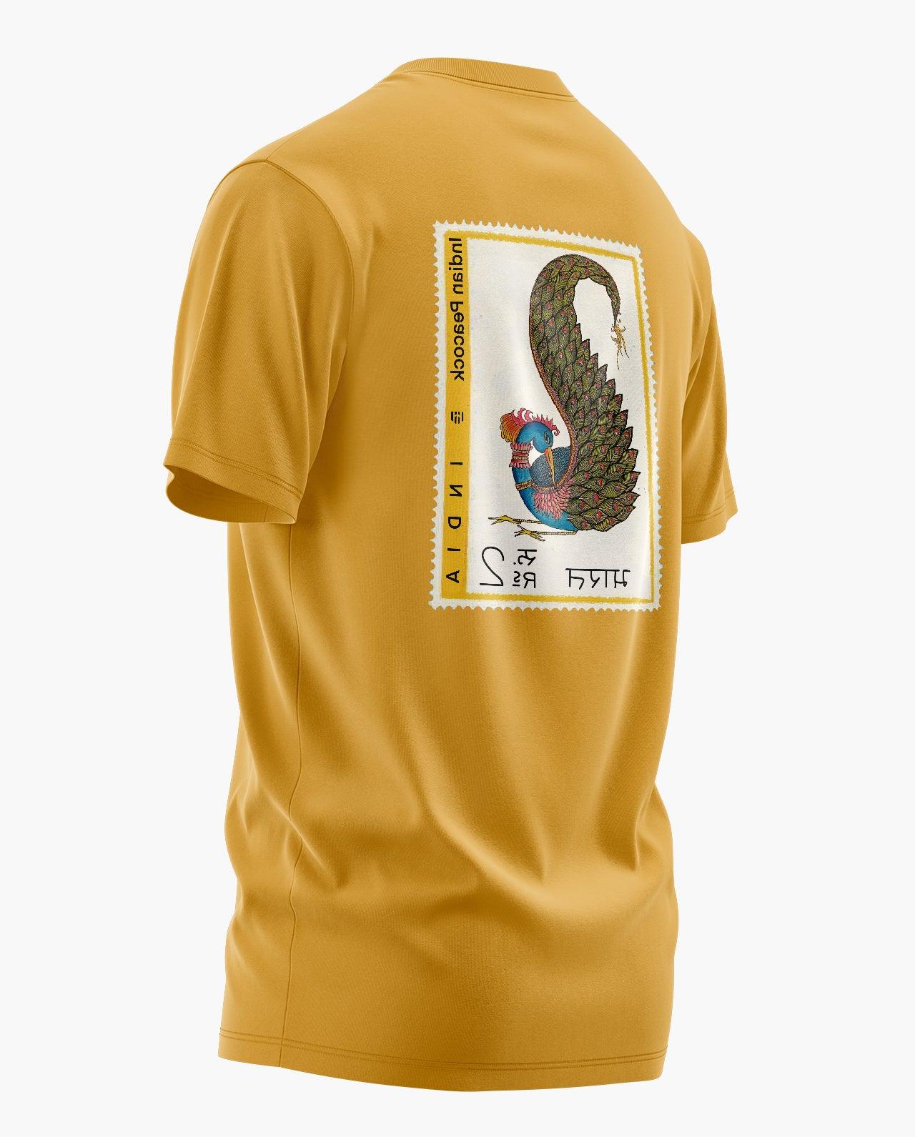 Peacock Postal Stamp T-Shirt - Aero Armour