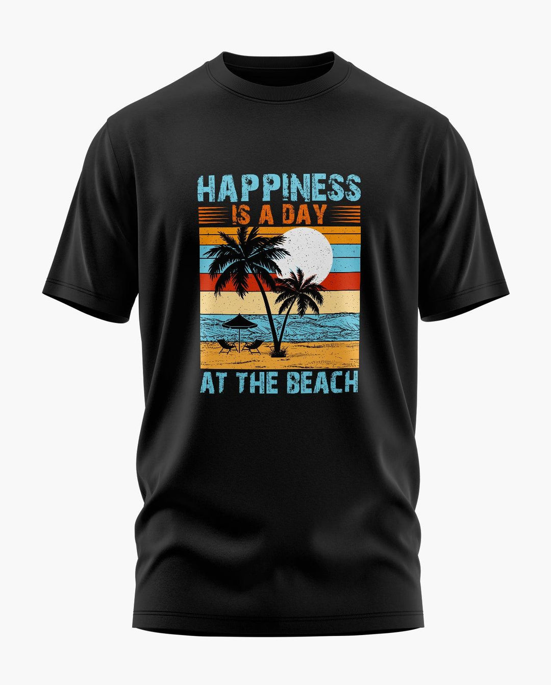 Happiness at Beach T-Shirt - Aero Armour