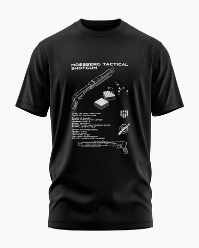 Mosserberg Tactical Shotgun Blueprint T-Shirt - Aero Armour