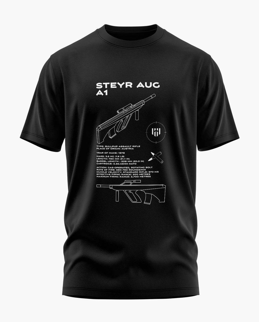 Styer AUG A1 Blueprint T-Shirt - Aero Armour