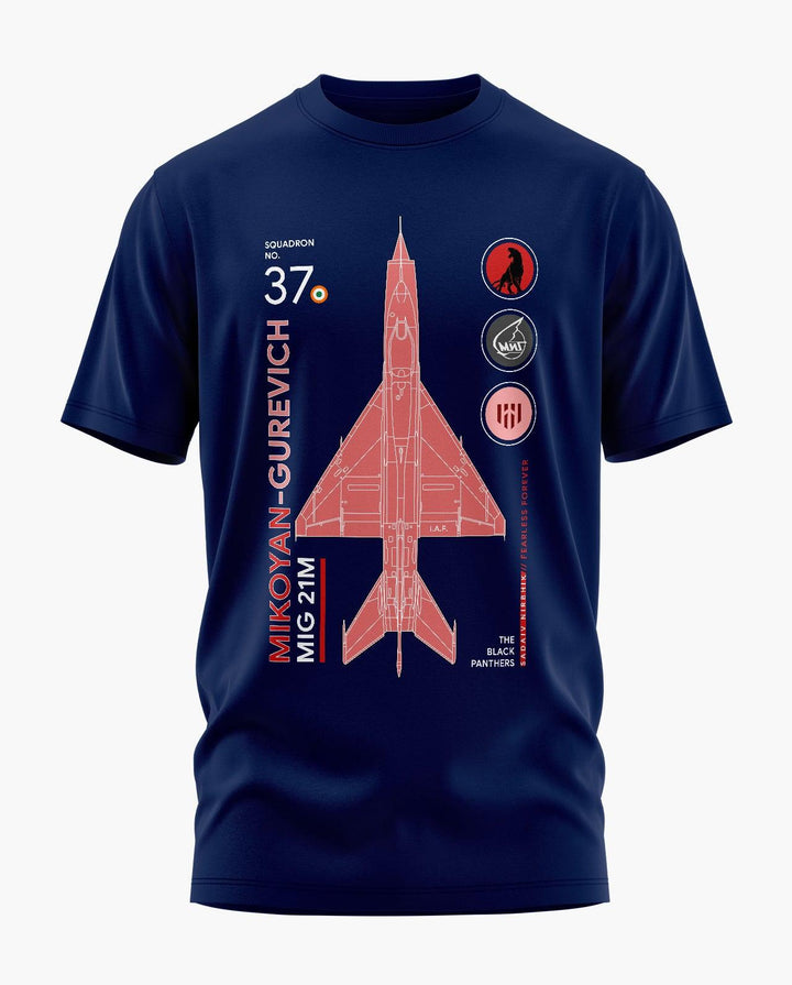 Black Panthers Squadron 37 T-Shirt - Aero Armour