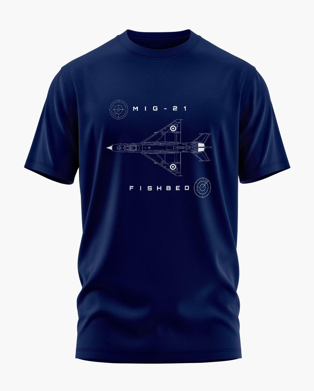 MiG 21 Fishbed Blueprint T-Shirt - Aero Armour