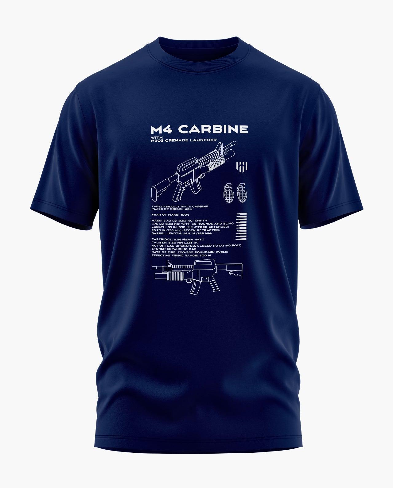 M4 Carbine Blueprint T-Shirt - Aero Armour