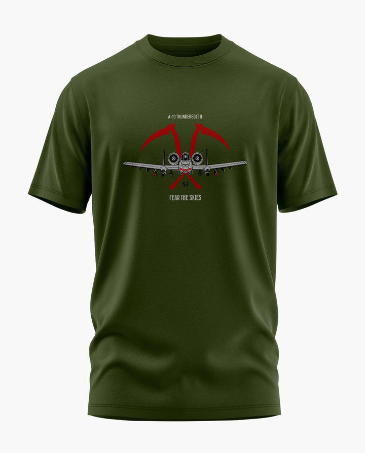 Fear The Skies A-10 Thunderbolt-II T-Shirt - Aero Armour