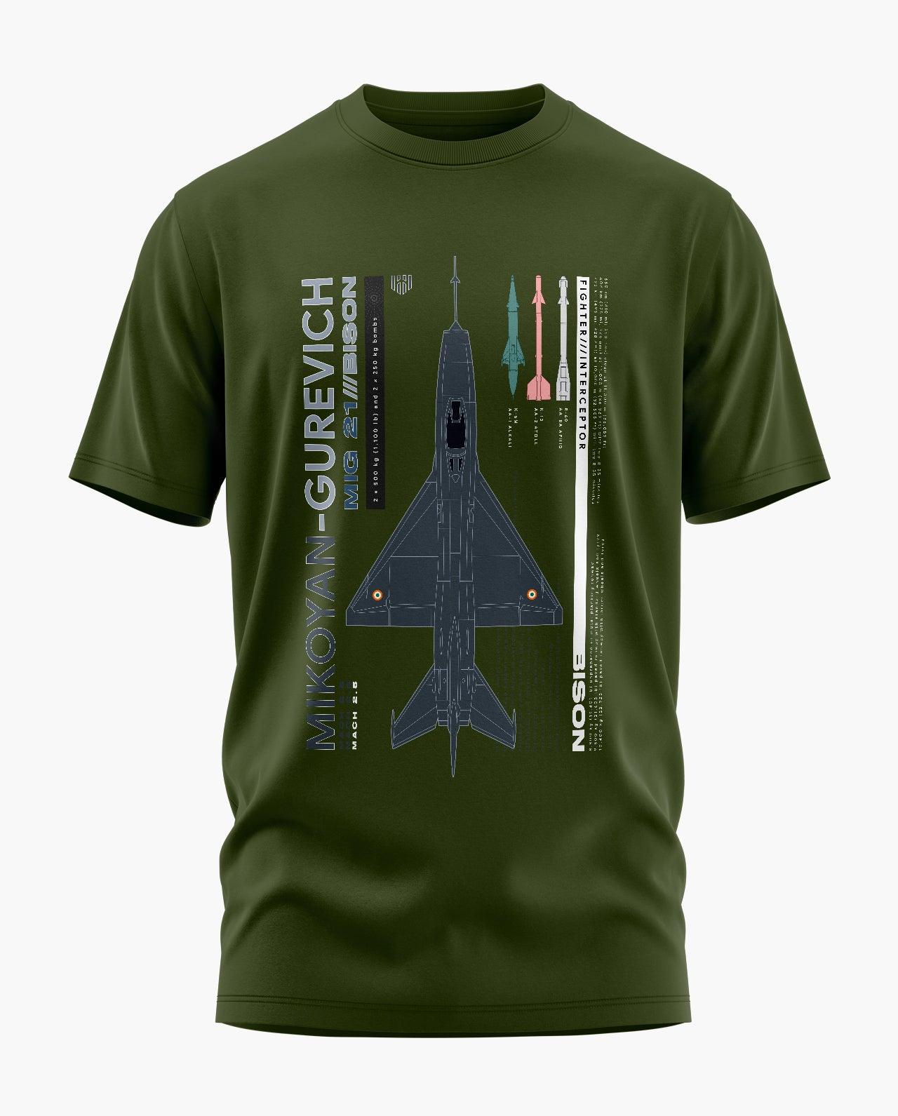 MiG-21 Bison T-Shirt - Aero Armour