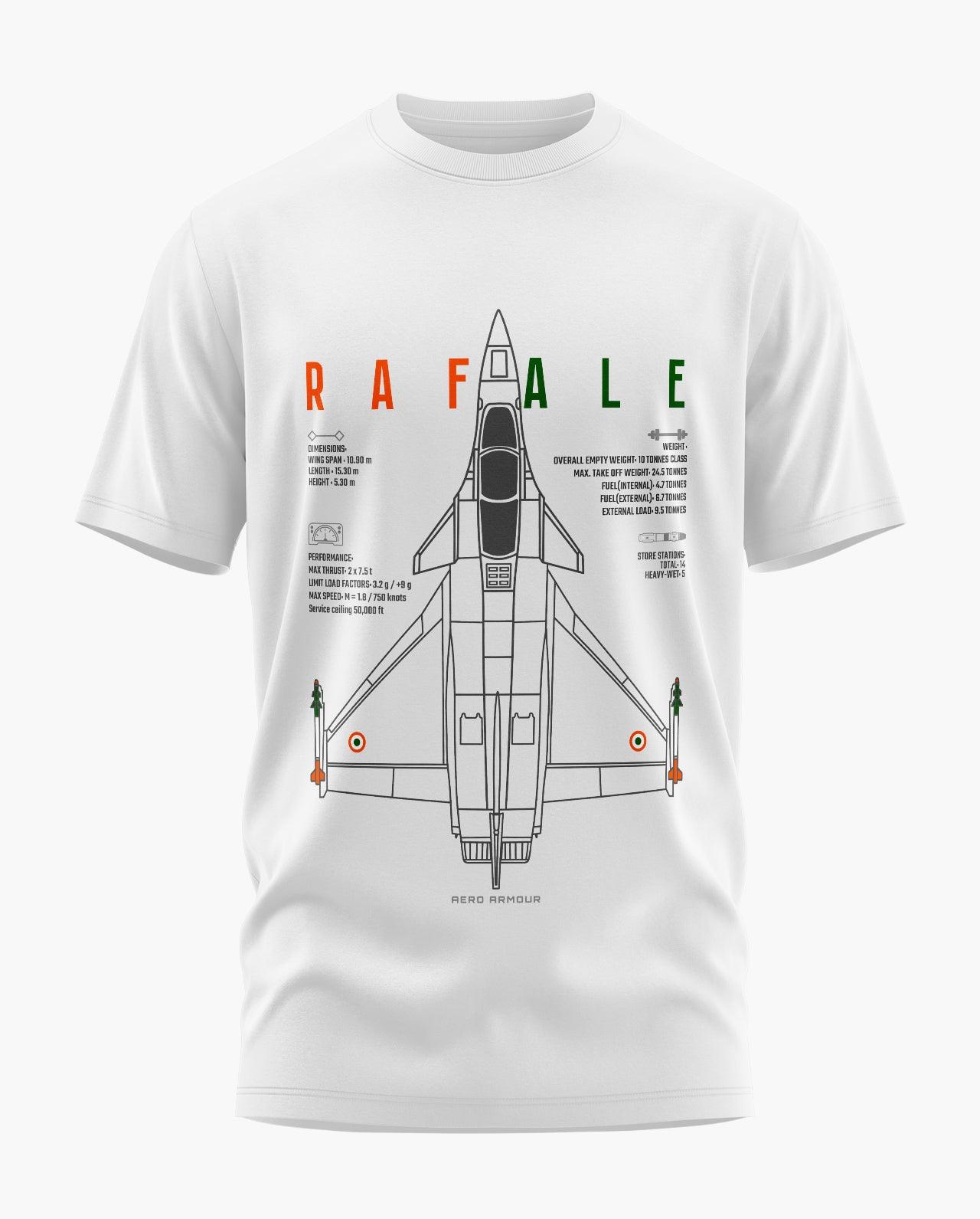 Rafale India Edition Blueprint T-Shirt - Aero Armour