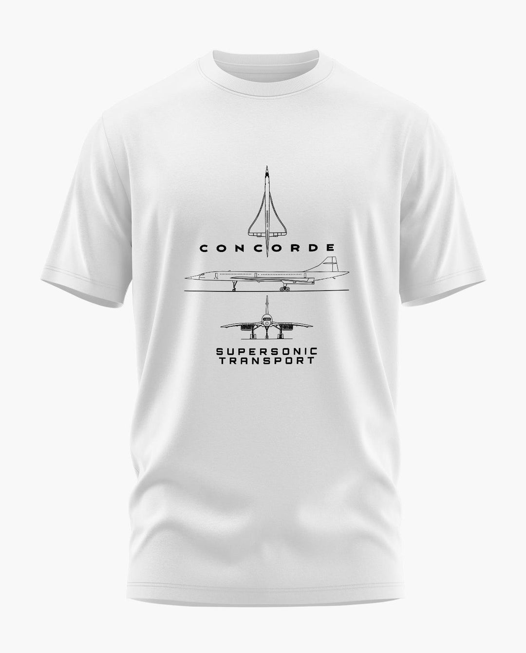 Concorde Blueprint Supersonic Transport T-Shirt - Aero Armour