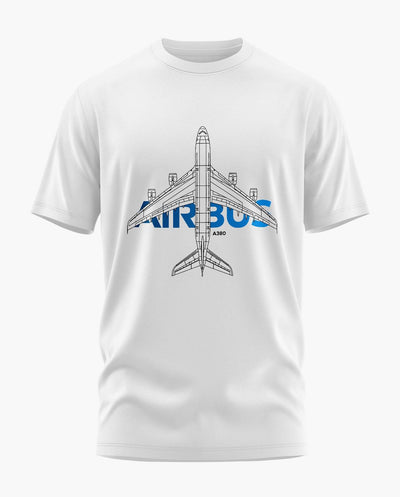 Airbus A380 Blueprint T-Shirt - Aero Armour