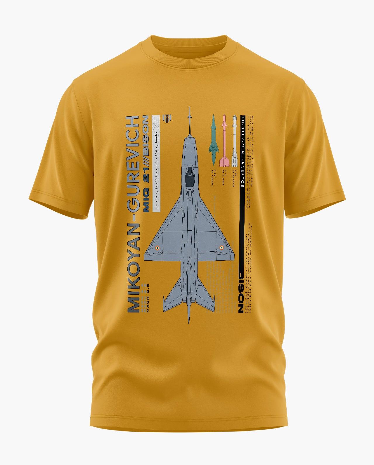 MiG-21 Bison T-Shirt - Aero Armour