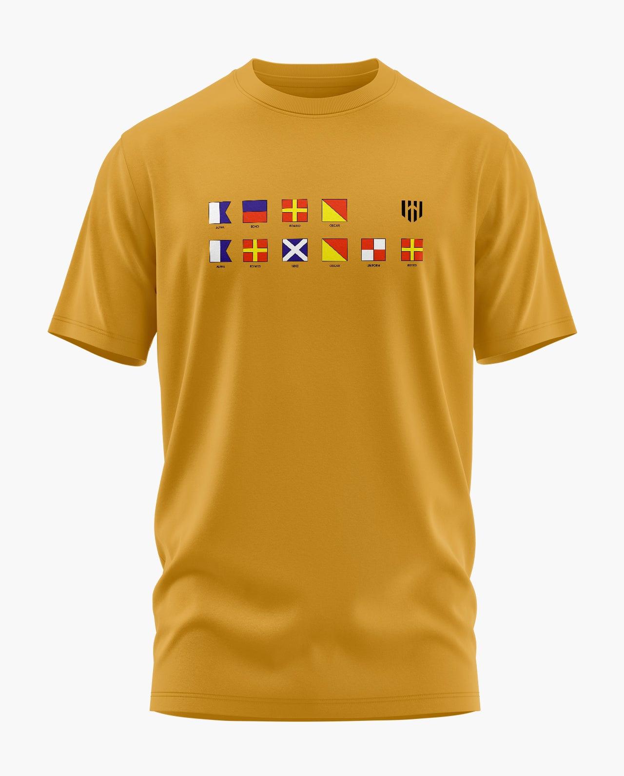 Nautical Alphabets T-Shirt - Aero Armour